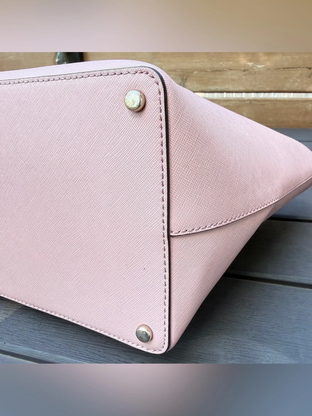 Kate Spade Cedar Street Harmony Medium Tote Pink Saffiano Leather Shoulder Bag